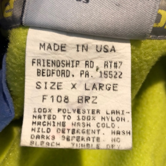 Cannondale Blue & Yellow Polartec Vertex Cycling jacket Zip Pockets Size XL - Picture 10 of 13